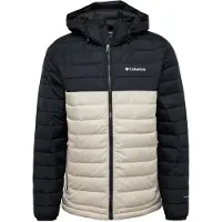 Columbia - Dunjakker ski - Powder Lite II Hooded Jacket Dark Stone Black til Unisex - Størrelse XL - Sort