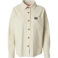 Superdry Superdrytil kvinder. W4010450A Beige tyk fløjlsovertrøje (XS), Casual, Bomuld, Lange ærmer