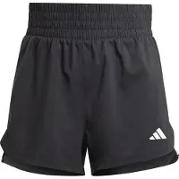 Adidas Pacer Training 3-stripes Woven High-rise Shorts, størrelse X-Small