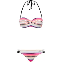 Venice beach Bikini creme / orange / koral / sort