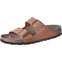 Birkenstock - Sandaler og klipklapper dame - Arizona Vegan Birkibuc Narrow Pecan til Unisex - Størrelse 40 - Lyserød