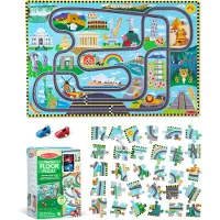 Melissa & Doug MND Floor Puzzle Playset Race
