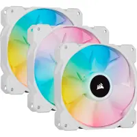 Corsair iCUE SP120 RGB ELITE - Indsats med blæser - 120 mm - hvid (pakke med 3)