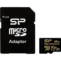 Silicon Power High Endurance V30 64gb Microsd Cl10 Uhs-1 U3 64gb Microsdxc