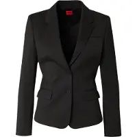 HUGO HUGOtil kvinder. 50516131 Aredana blazer sort (40), Casual, Party, Syntetisk, Klassisk