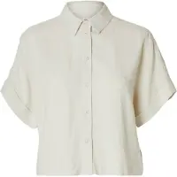 Selected Bluse 'Viva' lysegrå
