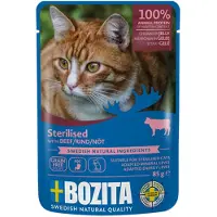 Bozita Bidder i gelé Sterilised 12 x 85 g – Oksekød