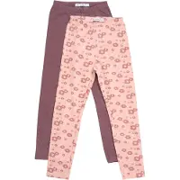 Minymo Leggings - 2-Pak - Misty Rose - - 11 år (146) - Leggings