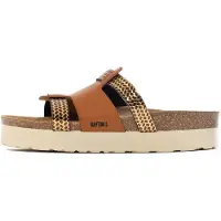 Bayton Pantoletter 'Lecce' camel / brun / guld / sort