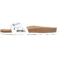 Bayton Pantoletter 'Athena' hvid