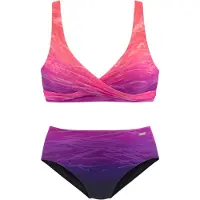LASCANA Bikini lilla / mørkelilla / pink
