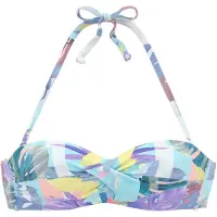 Venice beach Bikinioverdel aqua / gul / lilla / pudder