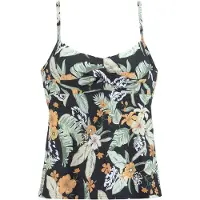 Sunseeker Tankini-overdel græsgrøn / lyseorange / sort