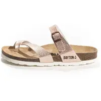 Bayton Pantoletter 'Triade' gammelrosa / sort