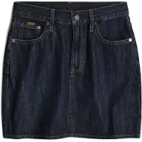 G-Star G-Startil kvinder. D24387-D536-G845 Viktoria nederdel med ren kant navy (26), Casual, Bomuld, Denim, Blå