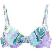 Venice beach Bikinioverdel 'Varia' turkis / lyseblå / gul / pastellilla