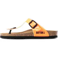 Bayton Pantoletter 'Mercure' brun / lyseorange / sort