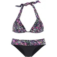LASCANA Bikinioverdel grøn / lilla / lys pink / sort