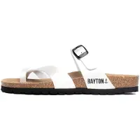Bayton Pantoletter 'Diane' sort / hvid