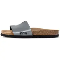 Bayton Pantoletter 'Djilian' brun / sort / sølv