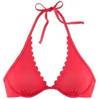 LASCANA Bikinioverdel 'Scallop' grenadine