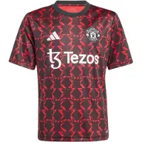 Adidas Junior Drenge MUFC Manchester United 24/25 Pre Match Trøje Sort/Mufc Red