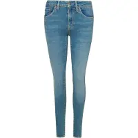 Superdry Superdrytil kvinder. W7010798A Mid-rise jeans i økologisk bomuld Vintage blue (25/30), Blå, Casual, Denim, Økologisk bomuld, Bæredygtig