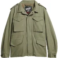 Superdry Superdrytil mænd. M5011677A Merchant Store militærjakke grøn (L), Casual, Bomuld