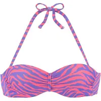 Venice beach Bikinioverdel mørkelilla / pink