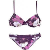 LASCANA Bikini lilla / brombær / hvid