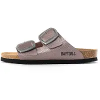 Bayton Pantoletter 'Alicante' lysviolet / sort