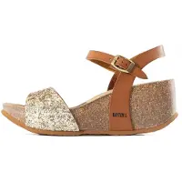 Bayton Sandaler 'Maya' camel / guld