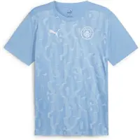 Puma Manchester City Trænings T-Shirt Pre Match - Lys blå/Hvid, størrelse X-Large