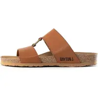 Bayton Pantoletter 'Navia' cognac / sort