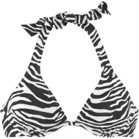 Venice beach Bikinioverdel 'Fjella' sort / hvid