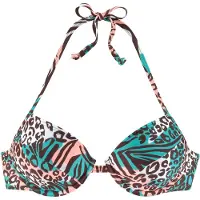 Venice beach Bikinioverdel brun / grøn / orange / hvid