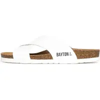 Bayton Pantoletter 'Gomera' brun / sort / hvid
