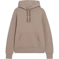 Superdry Superdrytil mænd. M2013518A Løstsiddende sweatshirt med hætte og beige mikrotryk med mikrologo (M), Casual, Sport, Bomuld