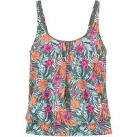Venice beach Tankini-overdel 'Summer' aqua / khaki / orange / pink