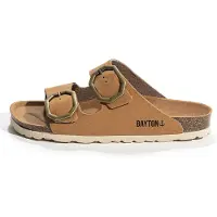 Bayton Pantoletter 'Atlas' gul / hvid