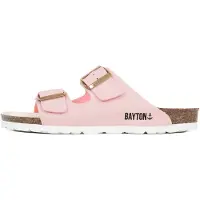 Bayton Pantoletter 'Atlas' brun / lys pink