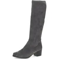 Caprice Boots, grey, made of Textiles with Block heel, Size 42