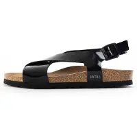 Bayton Sandaler med rem 'Rioja' karamel / sort