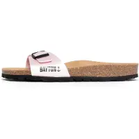 Bayton Pantoletter 'Zephyr' beige / pink / sort