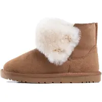 Gooce Snowboots 'Junia' creme / kastaniebrun