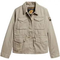 Superdry Superdrytil kvinder. W5011544A Militærjakke M65 grøn (XL), Casual, Bomuld