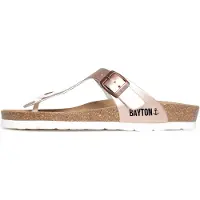 Bayton Pantoletter 'Mercure' rosa guld / sort / hvid