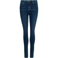 Superdry Superdrytil kvinder. W7010796A Højtaljede skinny jeans i blå økologisk bomuld (26/30), Denim, Polyester, Bæredygtig
