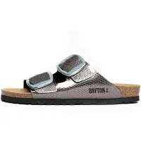 Bayton Pantoletter 'Alicante' grå / sort