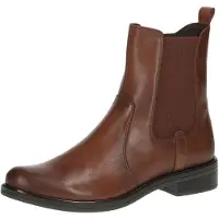 Caprice Bootie, brown, made of Leather and synthetic with Block heel, Size 36